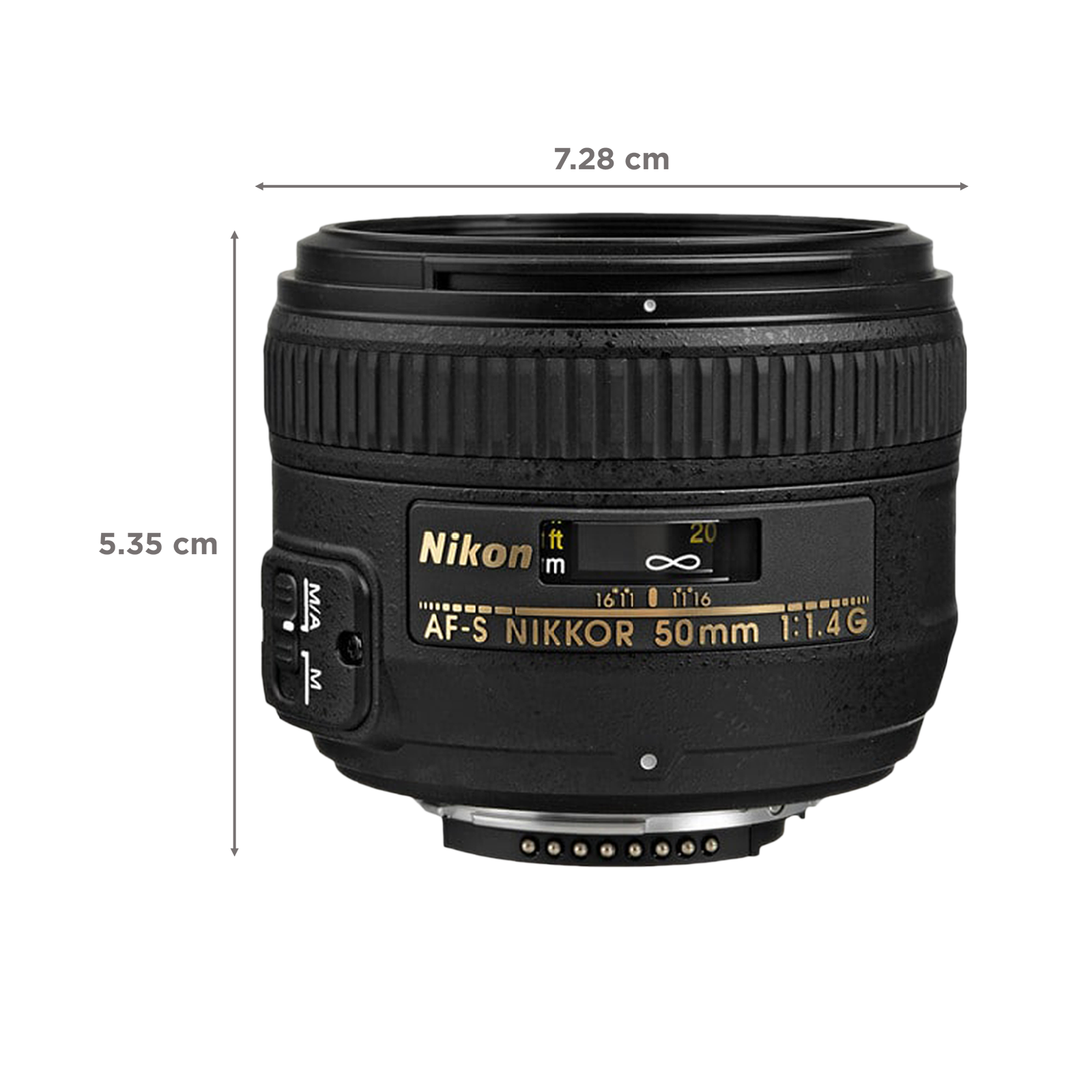 Buy Nikon AF-S NIKKOR 50mm f/1.4 - f/16 Standard Prime Lens for 